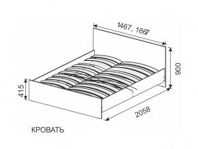 Кровать 1600х2000 ортопедическое основание в Лесном - lesnoj.magazin-mebel74.ru | фото