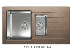 Мойка комбинированная Tolero twist TTS-890 Темно-бежевый 823 в Лесном - lesnoj.magazin-mebel74.ru | фото