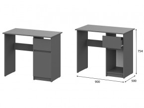 Стол письменный 900 Денвер Графит серый в Лесном - lesnoj.magazin-mebel74.ru | фото