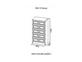 ВМ-10 Комод в Лесном - lesnoj.magazin-mebel74.ru | фото