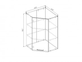 ВУ9 Модуль верхний Угловой в Лесном - lesnoj.magazin-mebel74.ru | фото